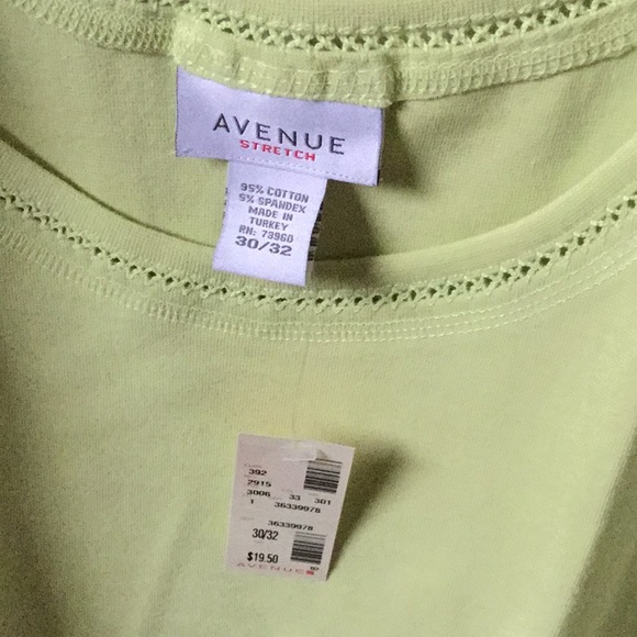Avenue - Tank Top - Size 30/32 - Lime Green - Picture 2 of 3